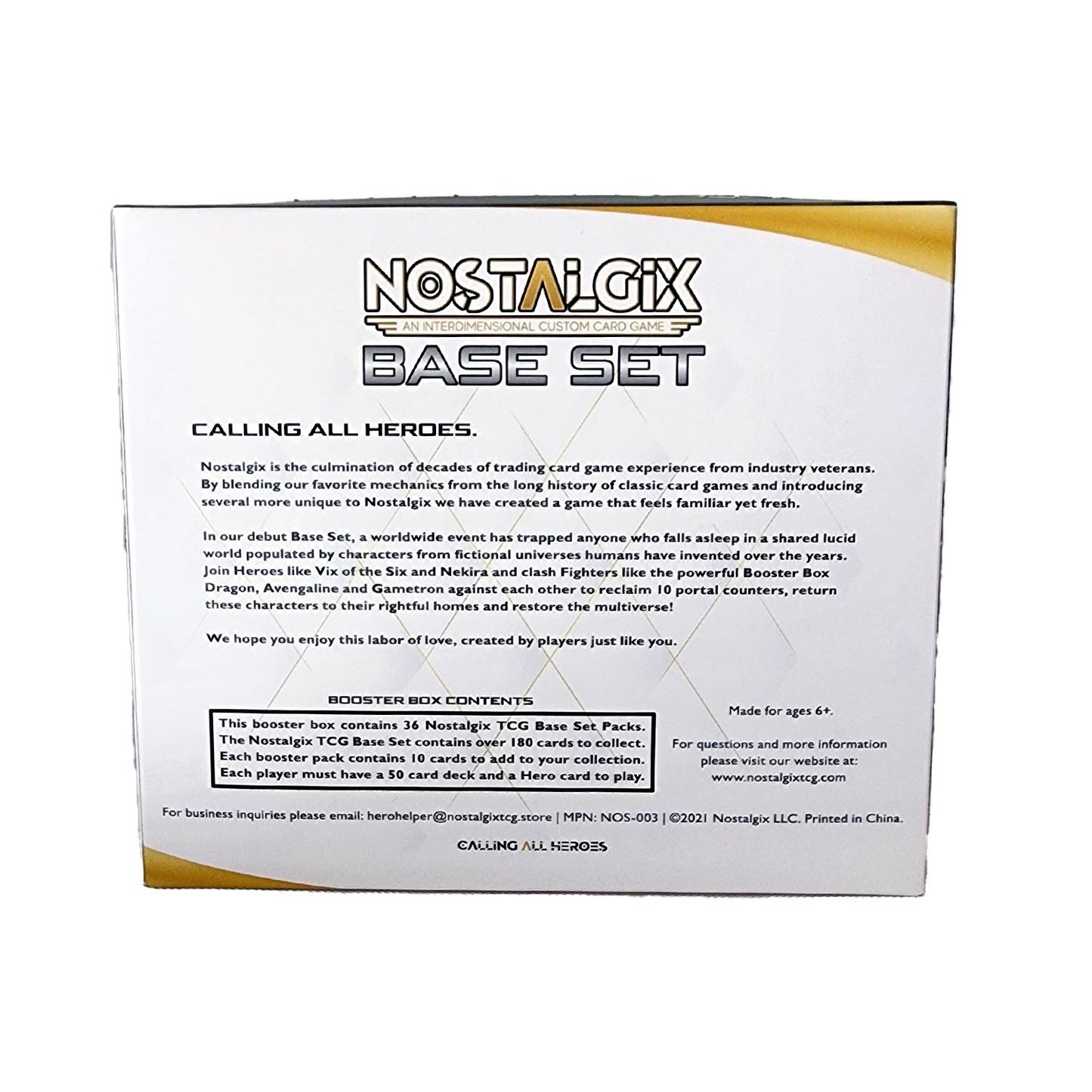 Nostalgix TCG: Base Set 1st Edition Booster Display Box (36 Packs)