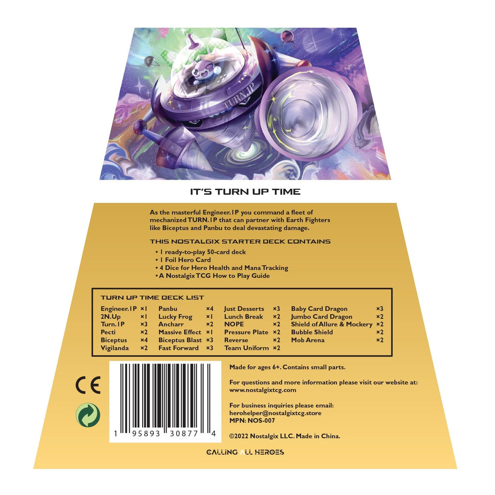 Wholesale Nostalgix TCG: Turn Up Time Starter Deck