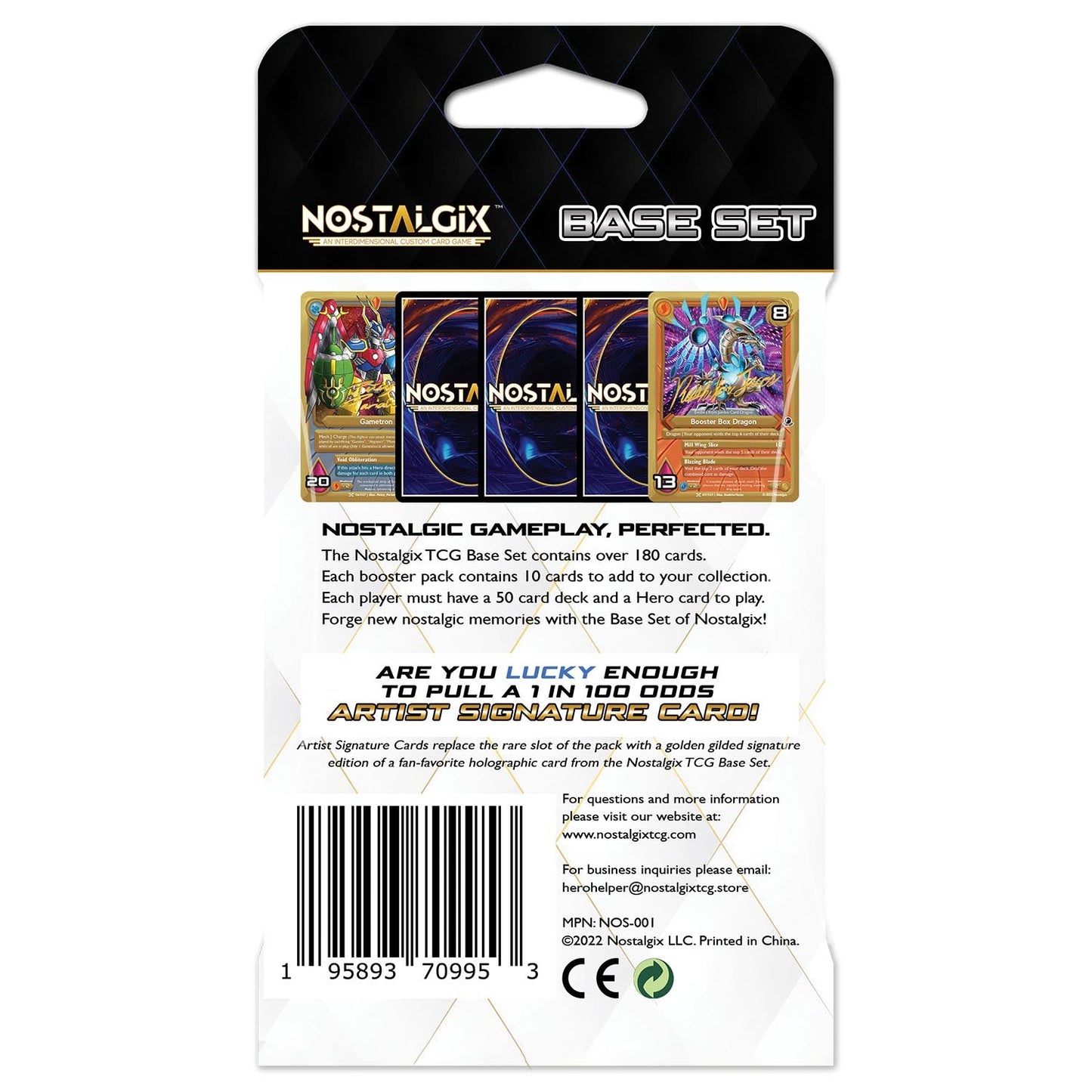 
                  
                    Wholesale Nostalgix TCG: Base Set 1st Edition Blister Pack
                  
                