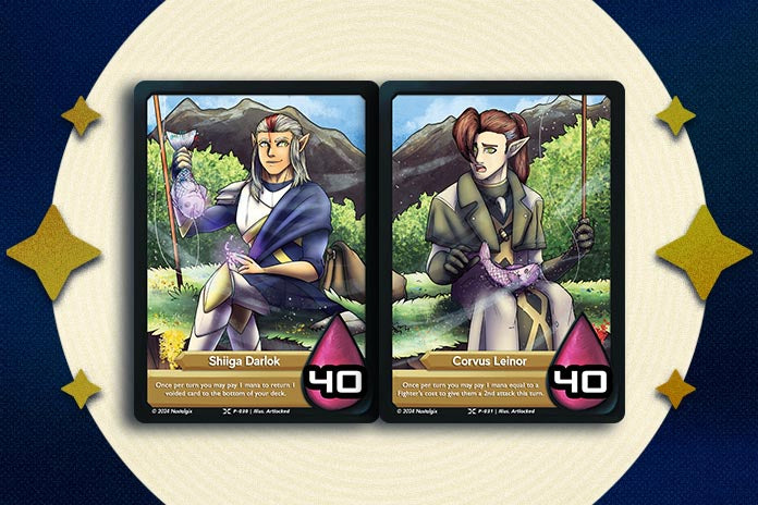 Shiiga & Corvus Dual Art Promo Cards